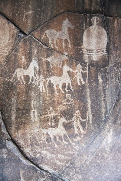 Rock Carvings, Chilas, Karakoram, Pakistan by Unknown